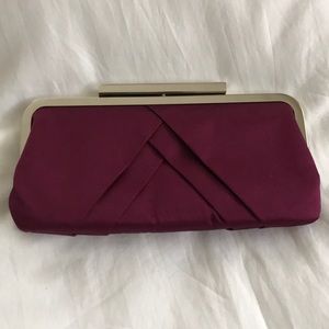 Deep purple evening bag